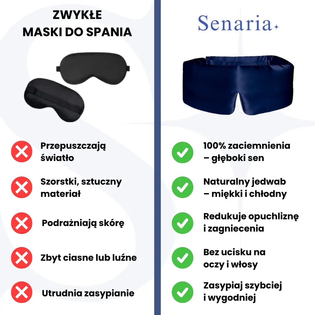 SleepLuxe – Satynowa opaska do snu