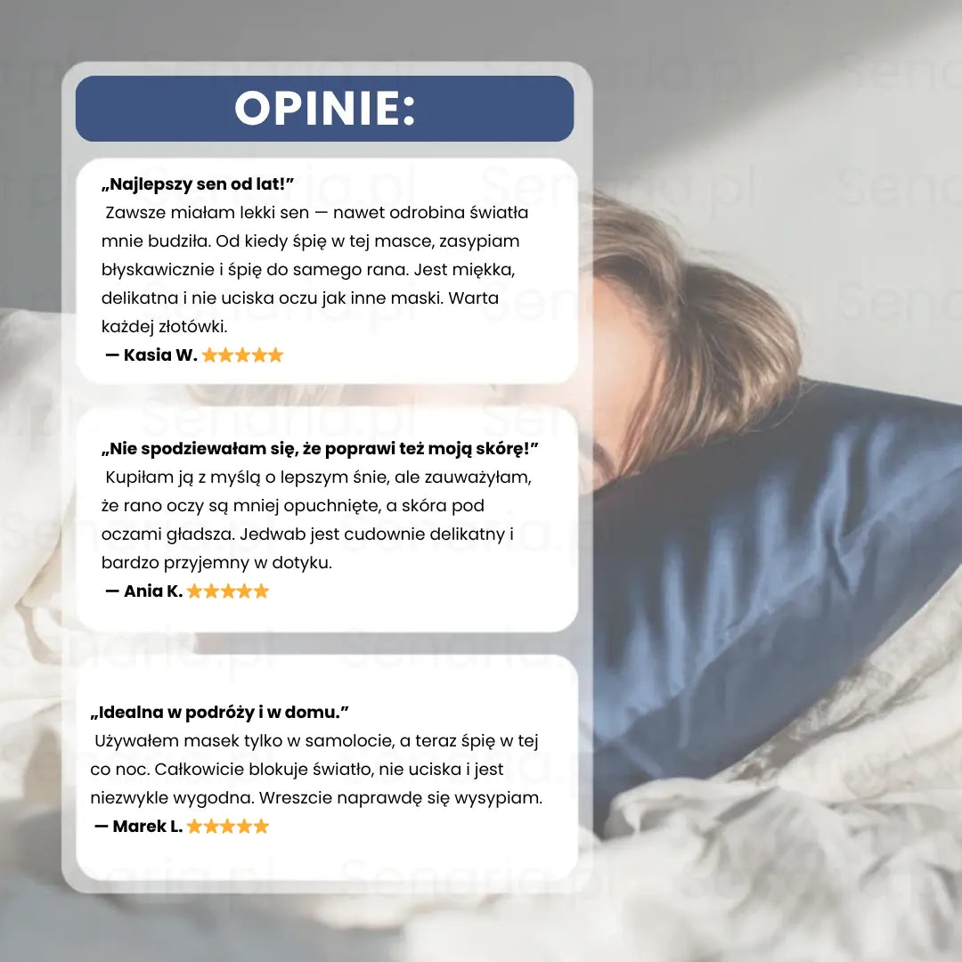 SleepLuxe – Satynowa opaska do snu
