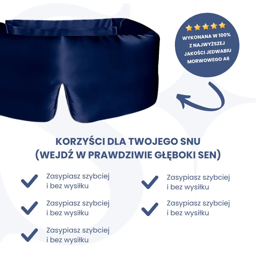 SleepLuxe – Satynowa opaska do snu
