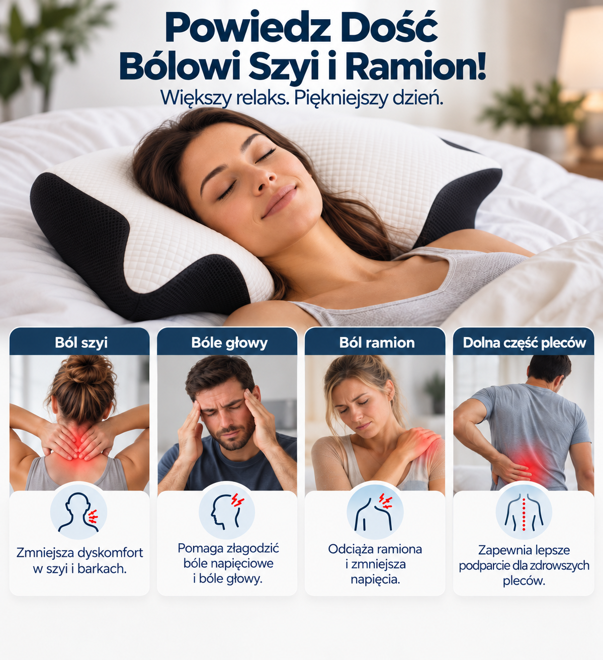 Ergonomiczna poduszka do spania – na szyję i lepszy sen