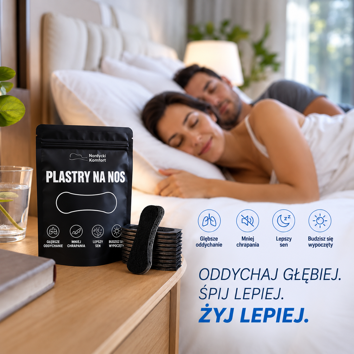 Nordycki Air – Plastry na nos przeciw chrapaniu