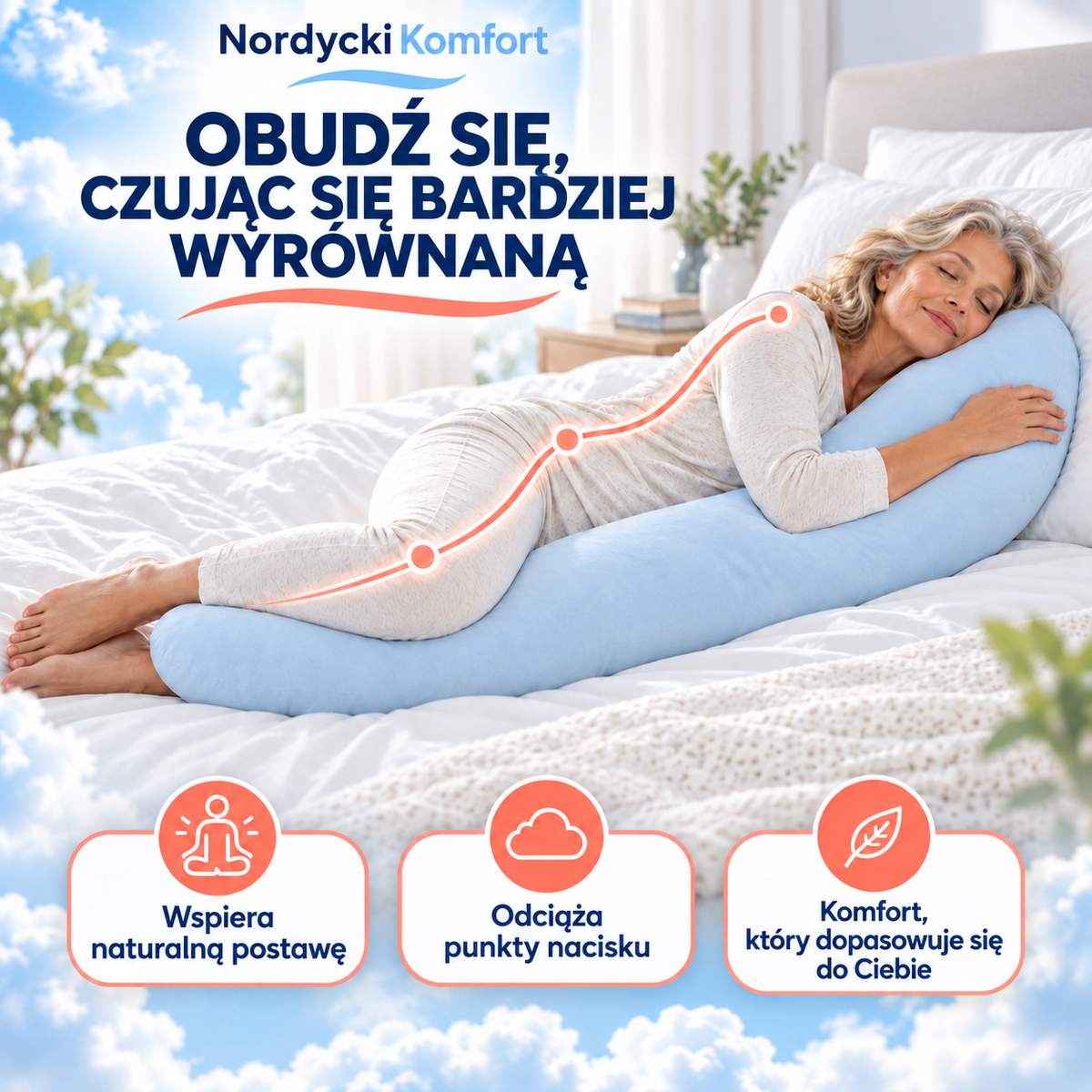 CloudAlign™ Poduszka na całe ciało