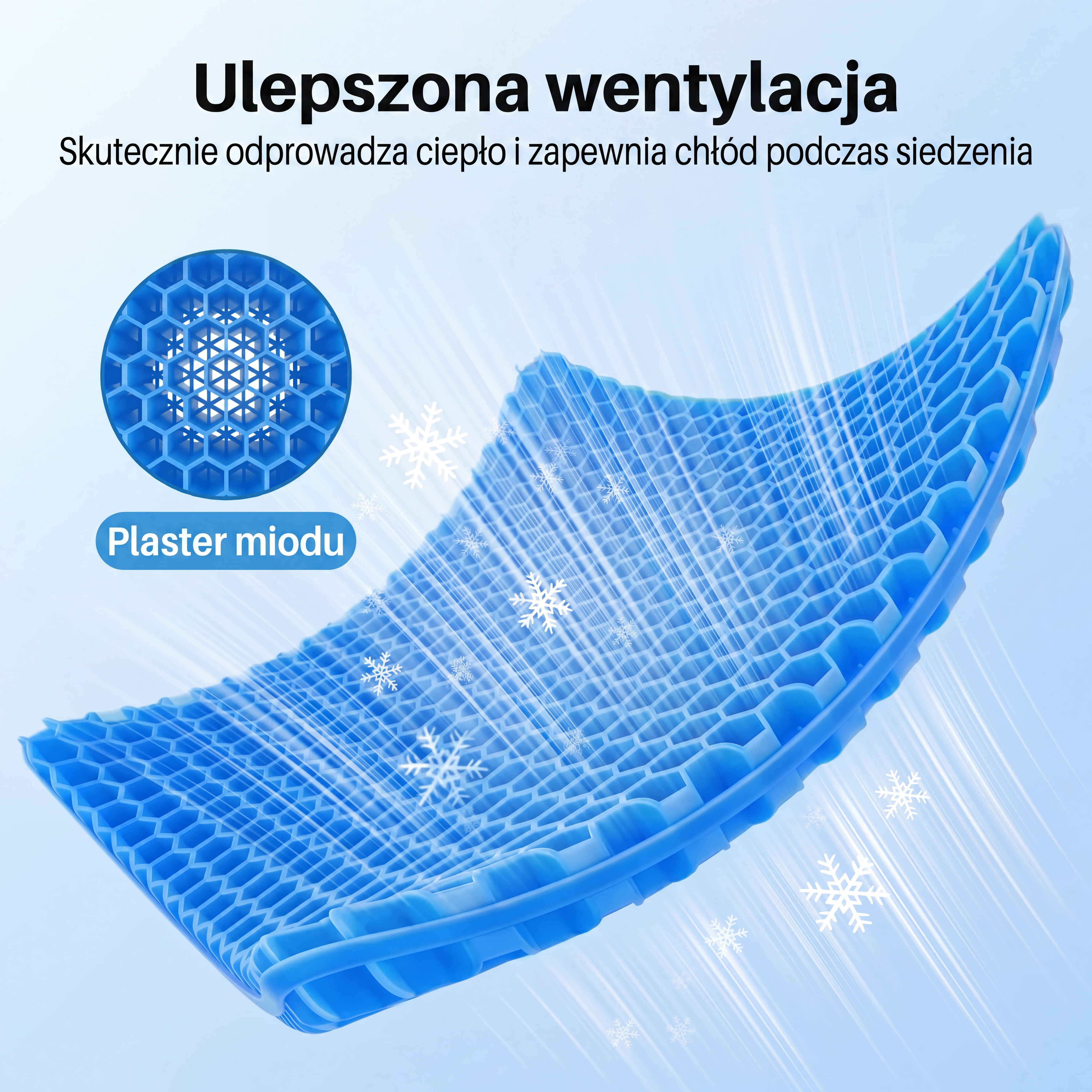 Poduszka żelowa do siedzenia CellGel+™