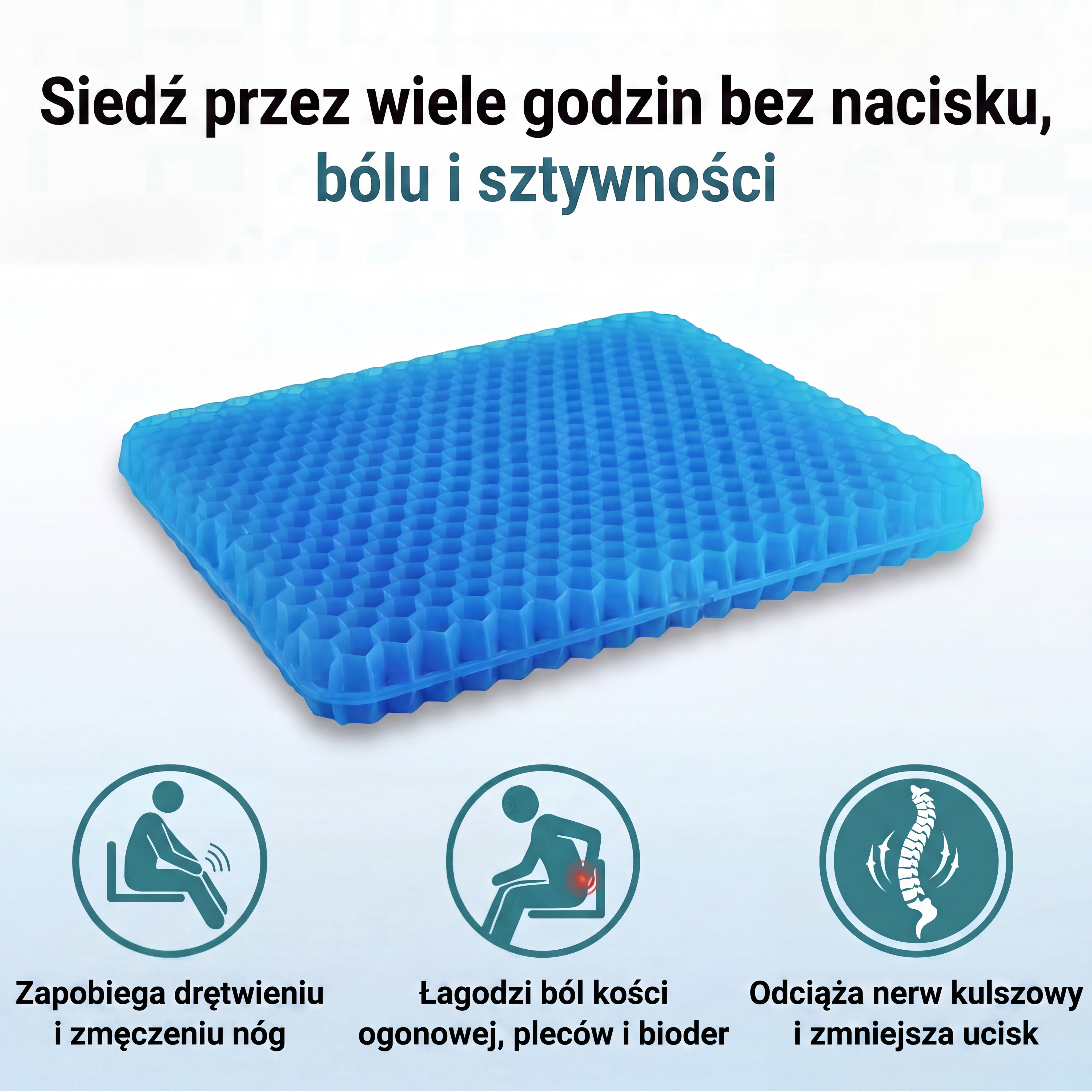 Poduszka żelowa do siedzenia CellGel+™