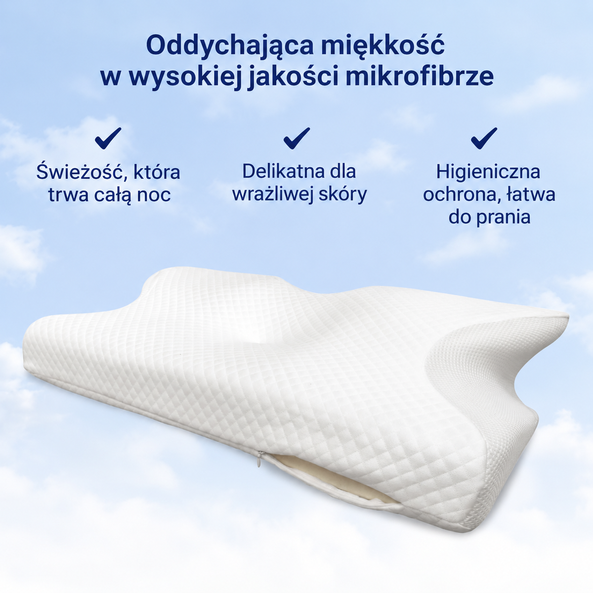 Oddychająca poszewka z miękkiej mikrofibry do OrthoSleep™