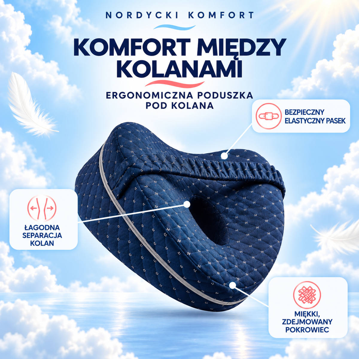 Nordycki Knee – Poduszka do prawidłowego ułożenia kolan