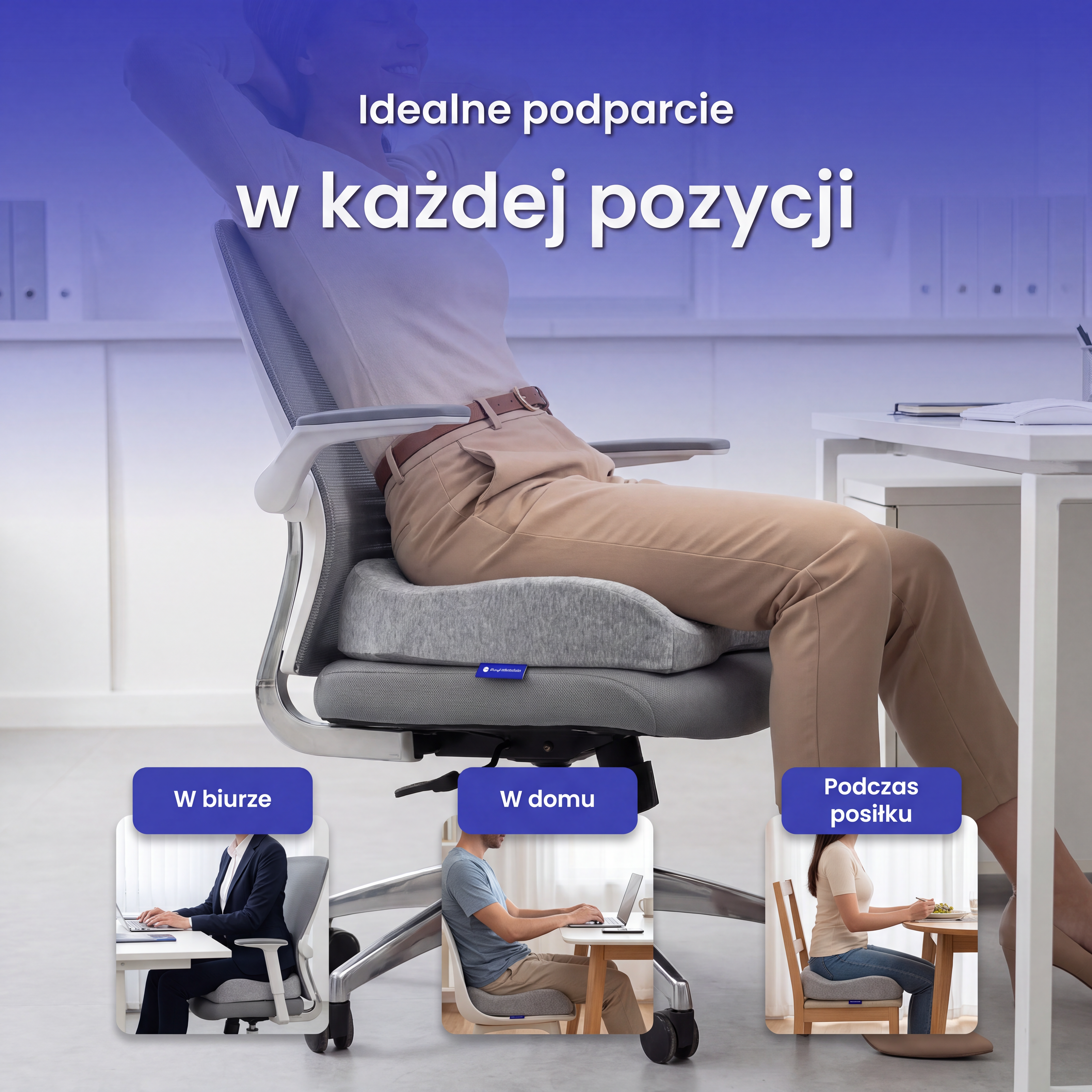 Ergonomiczna poduszka do siedzenia