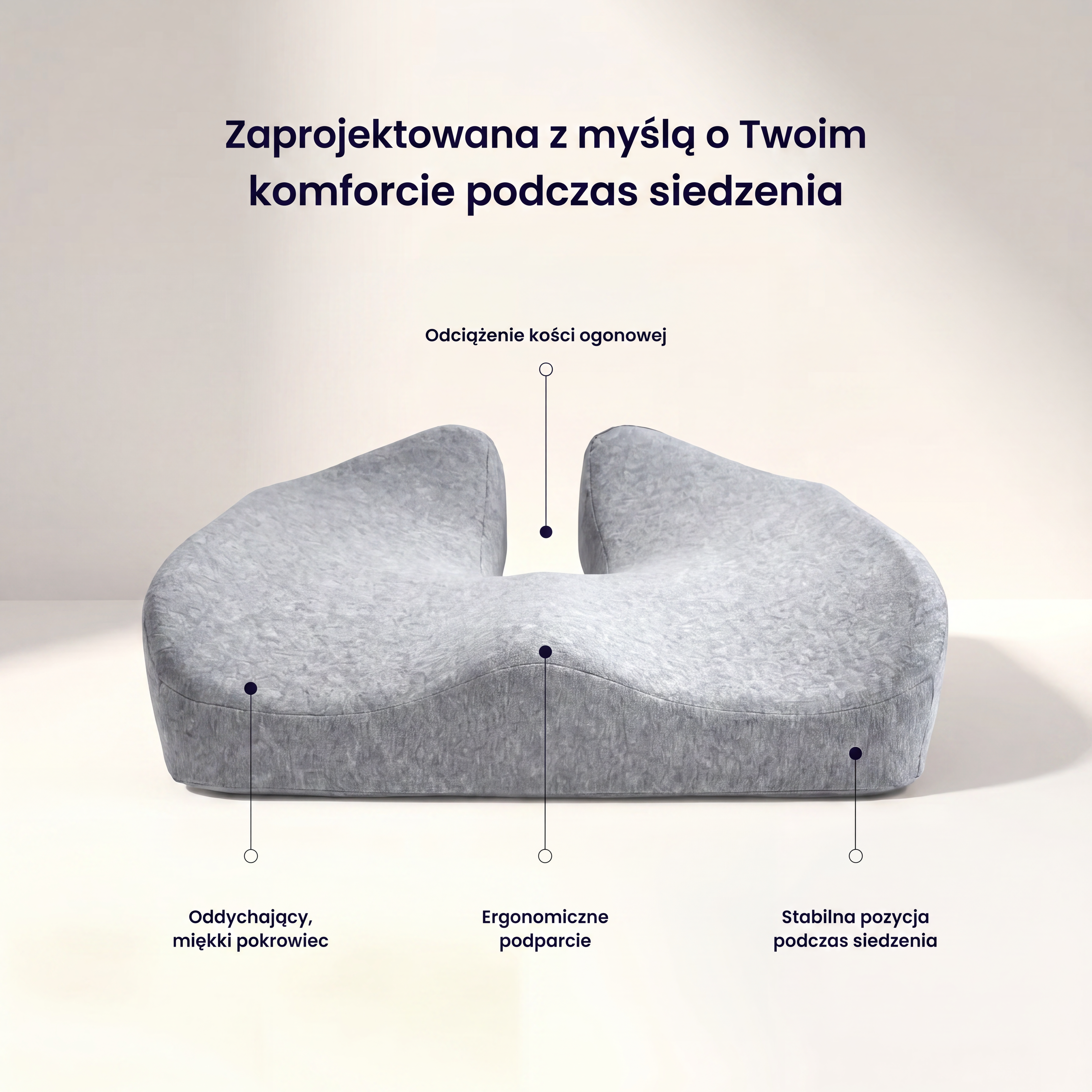Ergonomiczna poduszka do siedzenia